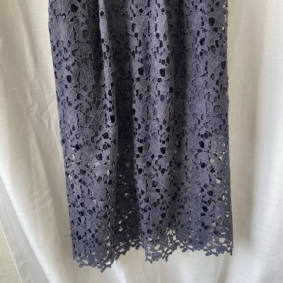 ASTR THE LABEL Lace A Line Midi Dress Navy Size XL NWT - Picture 3 of 13